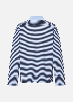 Jeanne polo bluse Overture Blue Stripe Baum Und Pferdgarten 